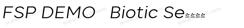 FSP DEMO   Biotic Se字体转换